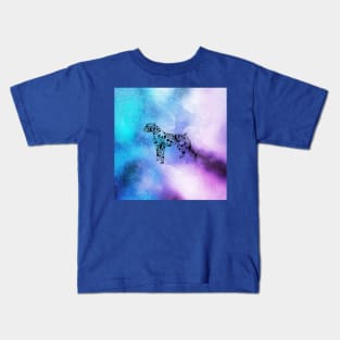 Distressed Watercolour Boxer Mandala Kids T-Shirt